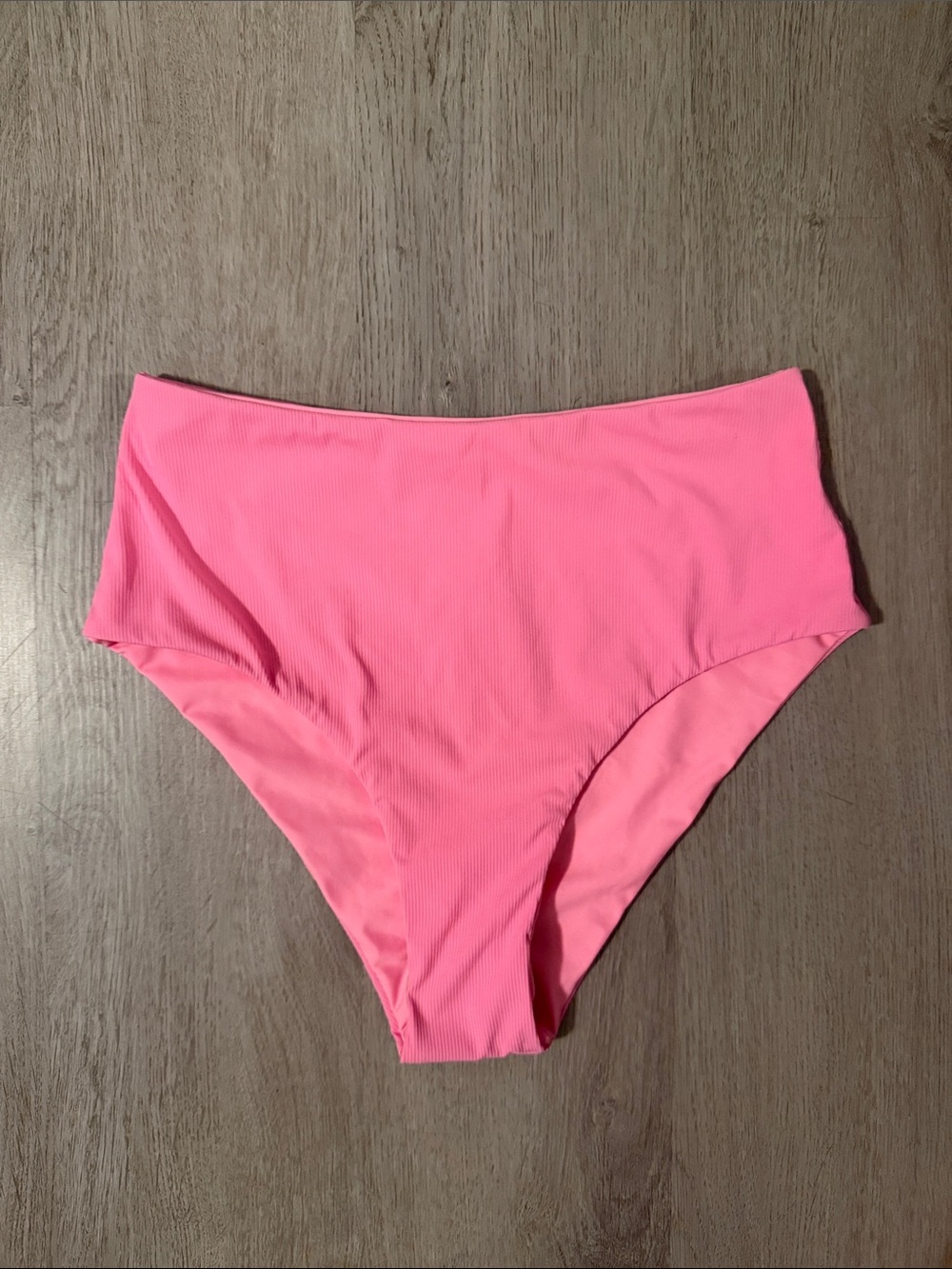 Pink High Waisted Bikini Bottoms